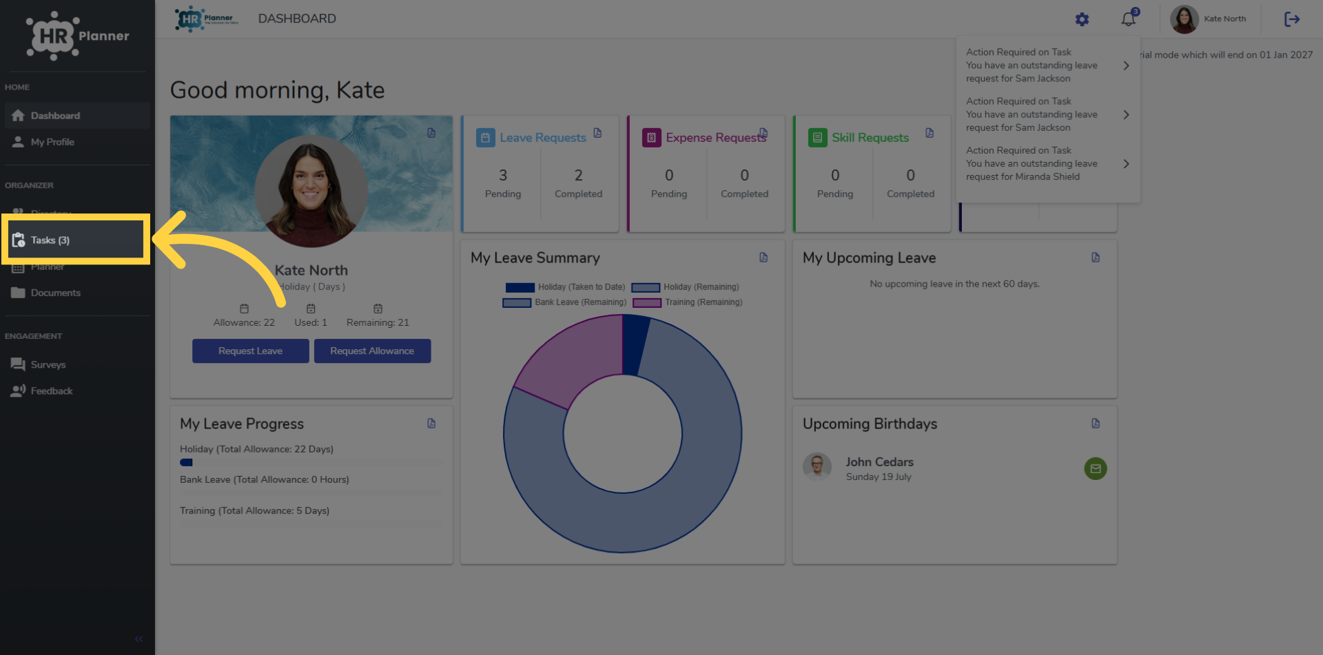 Open Tasks